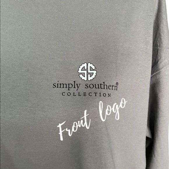 Simply Southern Alabama State Long Sleeve Light Gray Ladies US Size Small - Picture 3 of 8